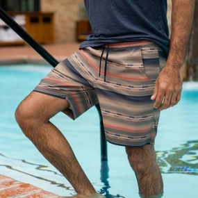 Serape Swim Shorts In Tejas mens beach swimwear, quick dry mens swimsuits