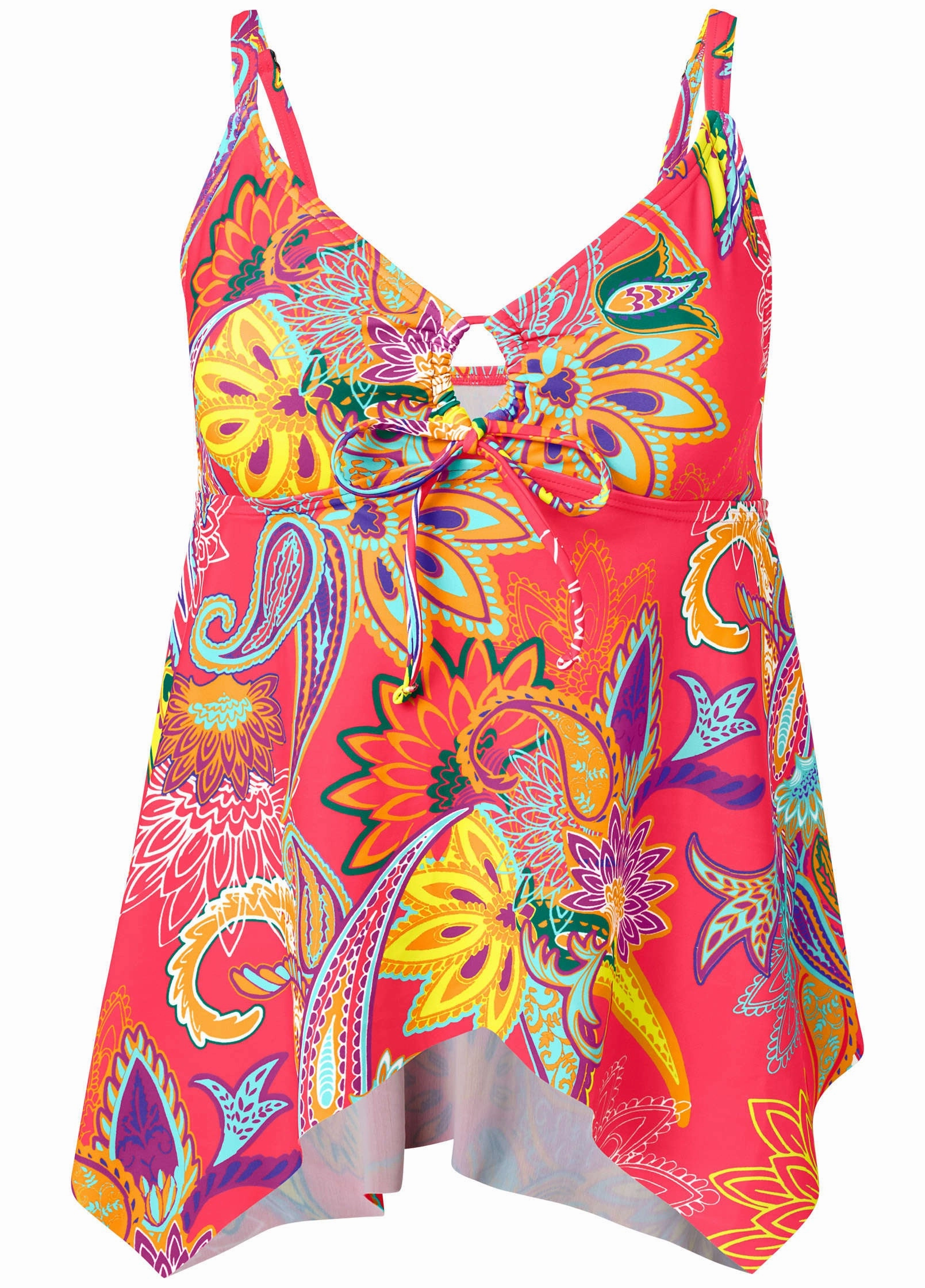 Sharkbite Hem Tankini - Festive Occasion