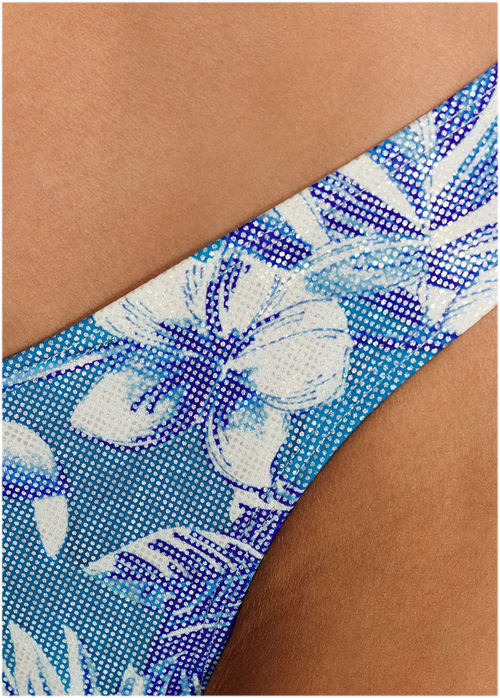 Shine Bali Moderate Bottom - Denim Botanical