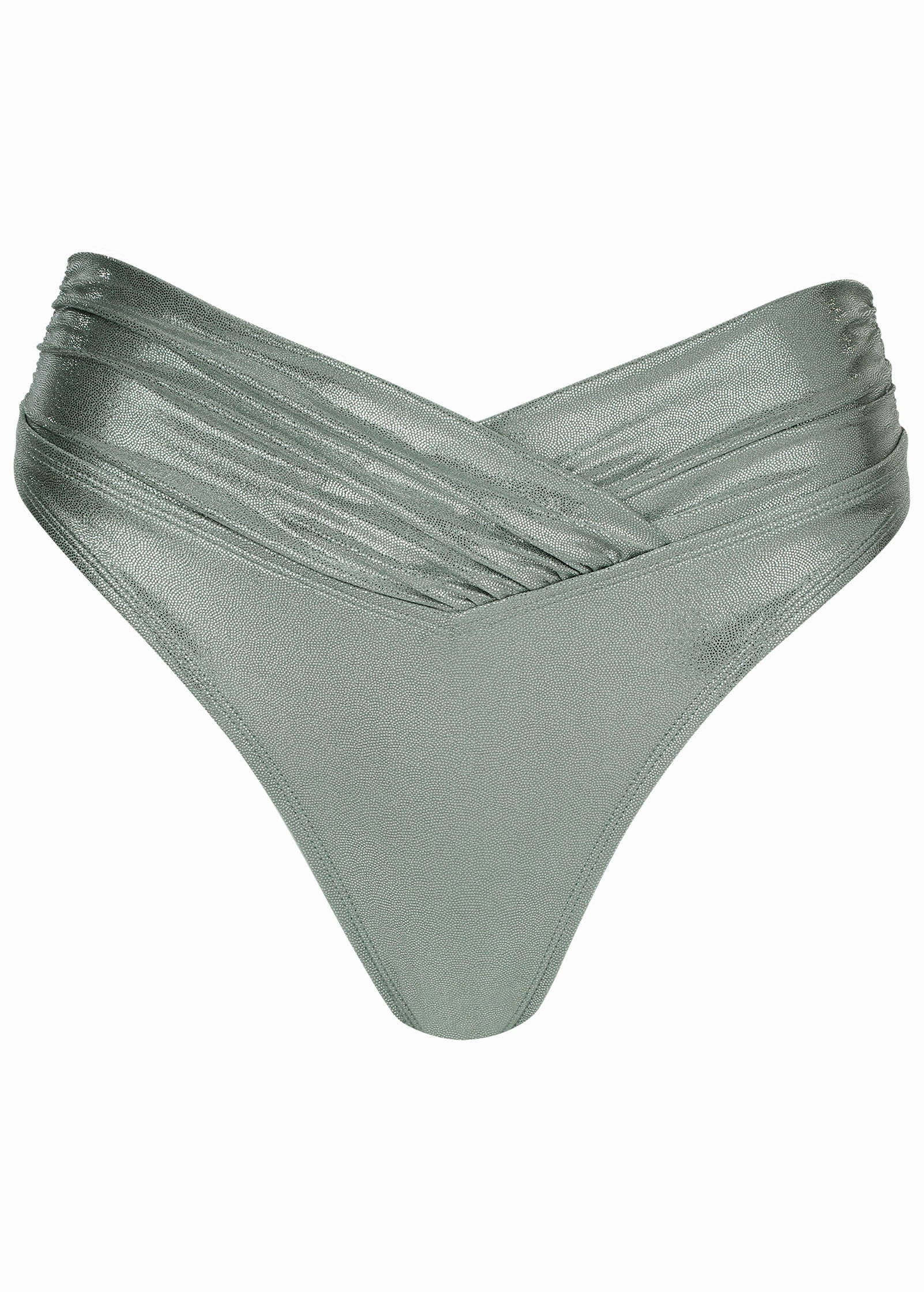 Shine Havana Midi Bottom - Silver Metallic