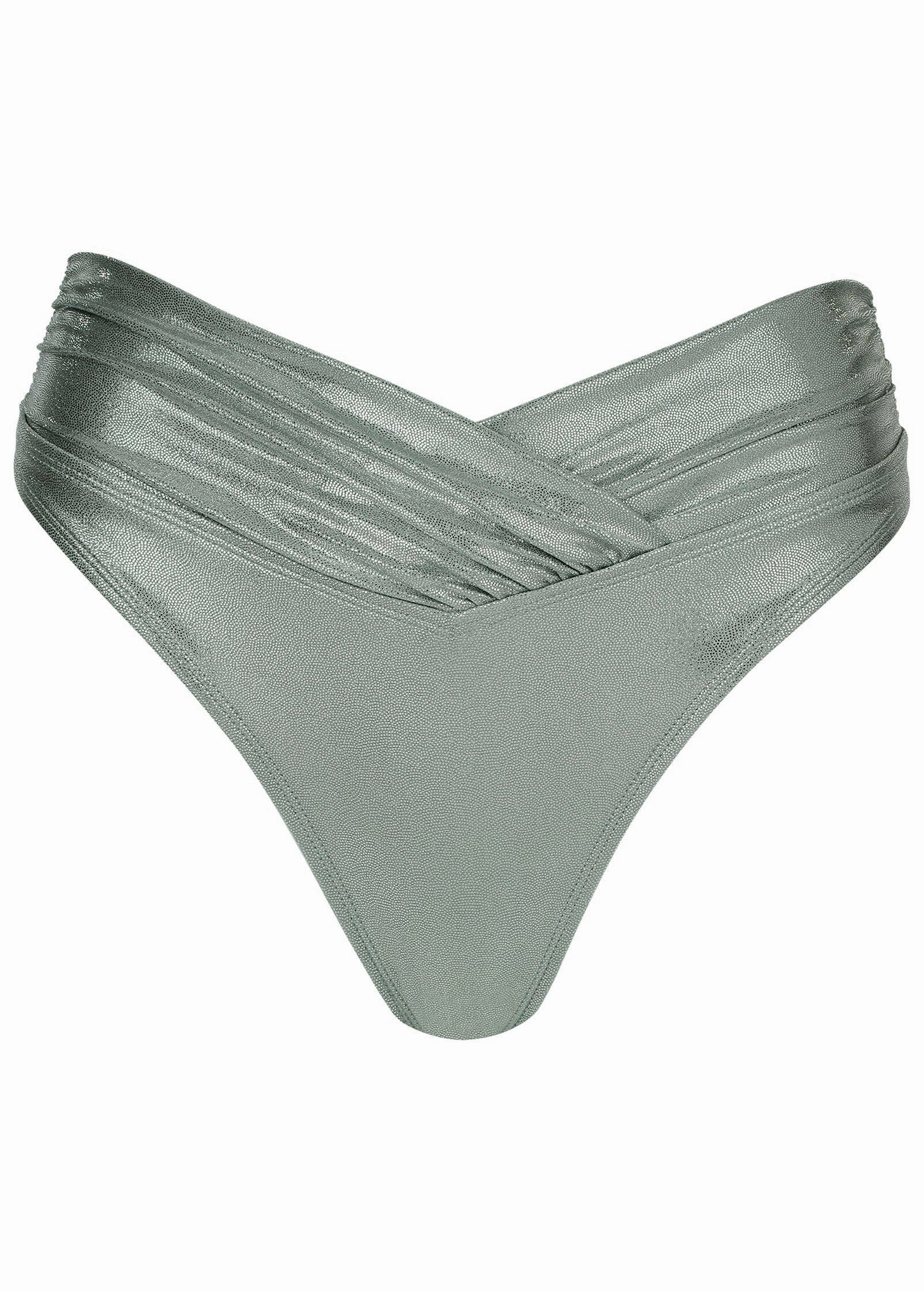 Shine Havana Midi Bottom - Silver Metallic
