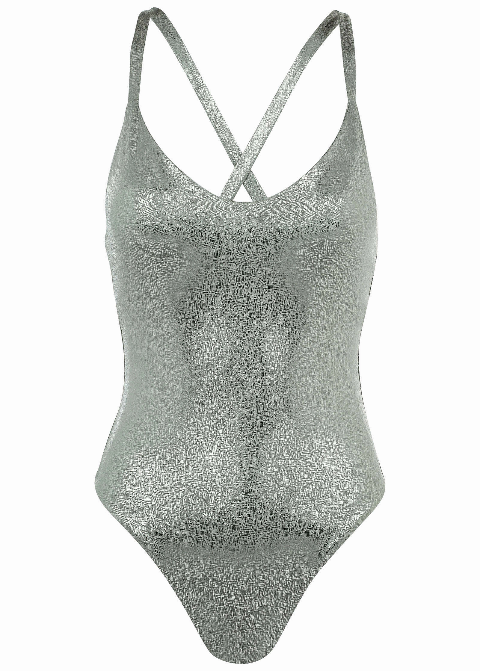 Shine Tulum One-Piece - Silver Metallic