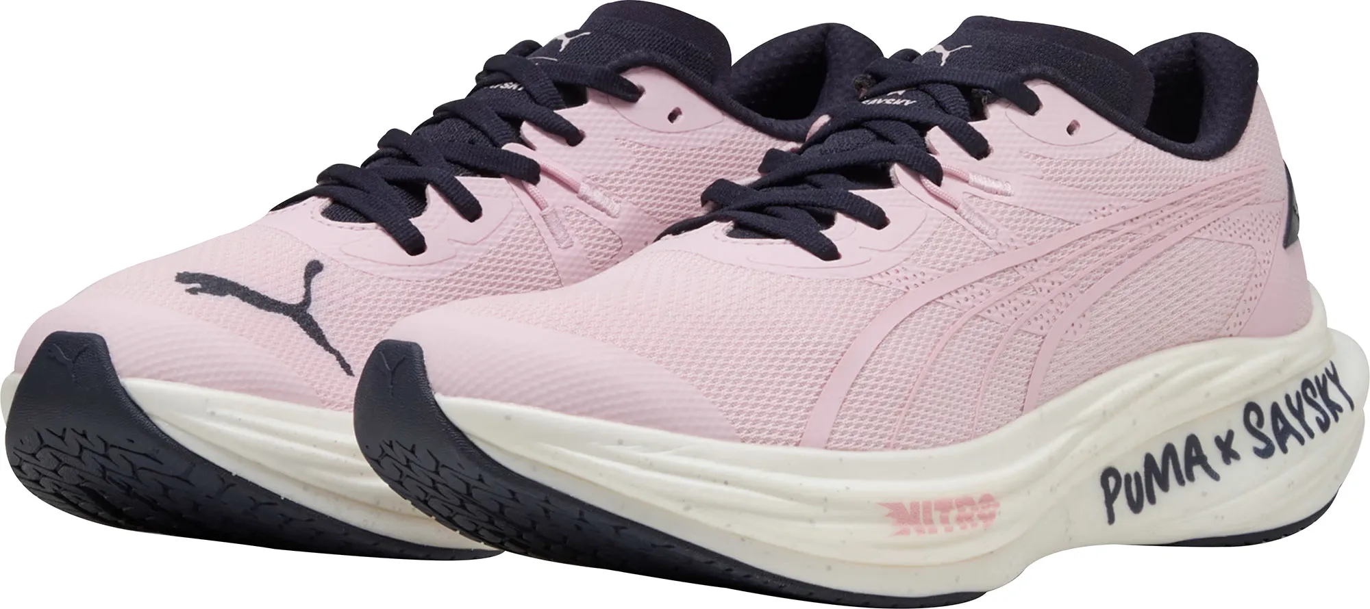 Shoes Puma Puma Deviate Nitro 3 X SAYSKY Mens Running Shoes - Pink