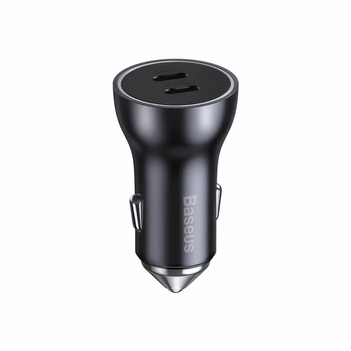 Baseus Golden Contactor Max Dual Fast Charge Car Charger C C 60W Dark Gray-Cgjm000213 Todays Steal