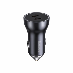 Baseus Golden Contactor Max Dual Fast Charge Car Charger C C 60W Dark Gray-Cgjm000213 Todays Steal