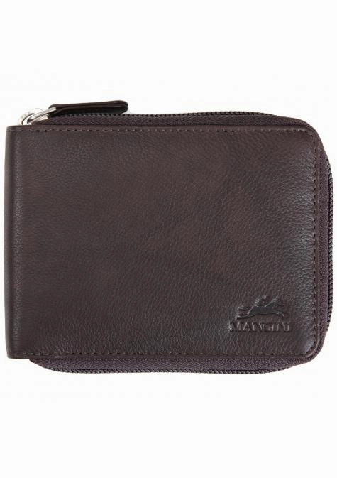 Mancini Monterrey MenS Zippered Wallet With Removable Passcase Secure Travel Case Pouch Hidden Travel Wallet