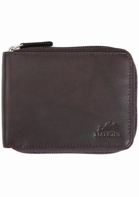 Mancini Monterrey MenS Zippered Wallet With Removable Passcase Secure Travel Case Pouch Hidden Travel Wallet