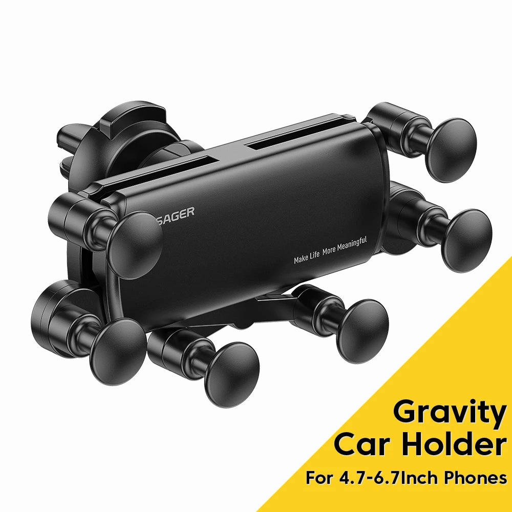 Gravity  Air Vent Clip Car Phone Holder Hot Savings Alert