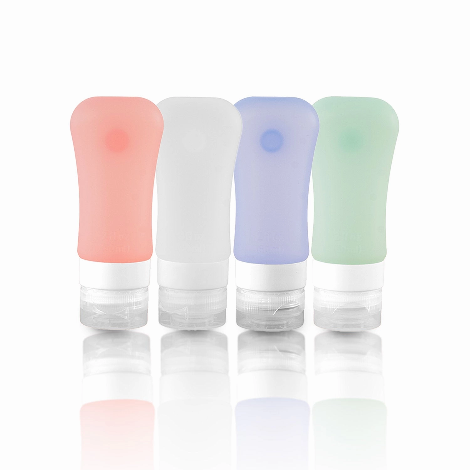 Mega Online Discount Crossing Silicone Leak Proof Tsa Approved Travel Size Bottles 60Ml (4 Pack)