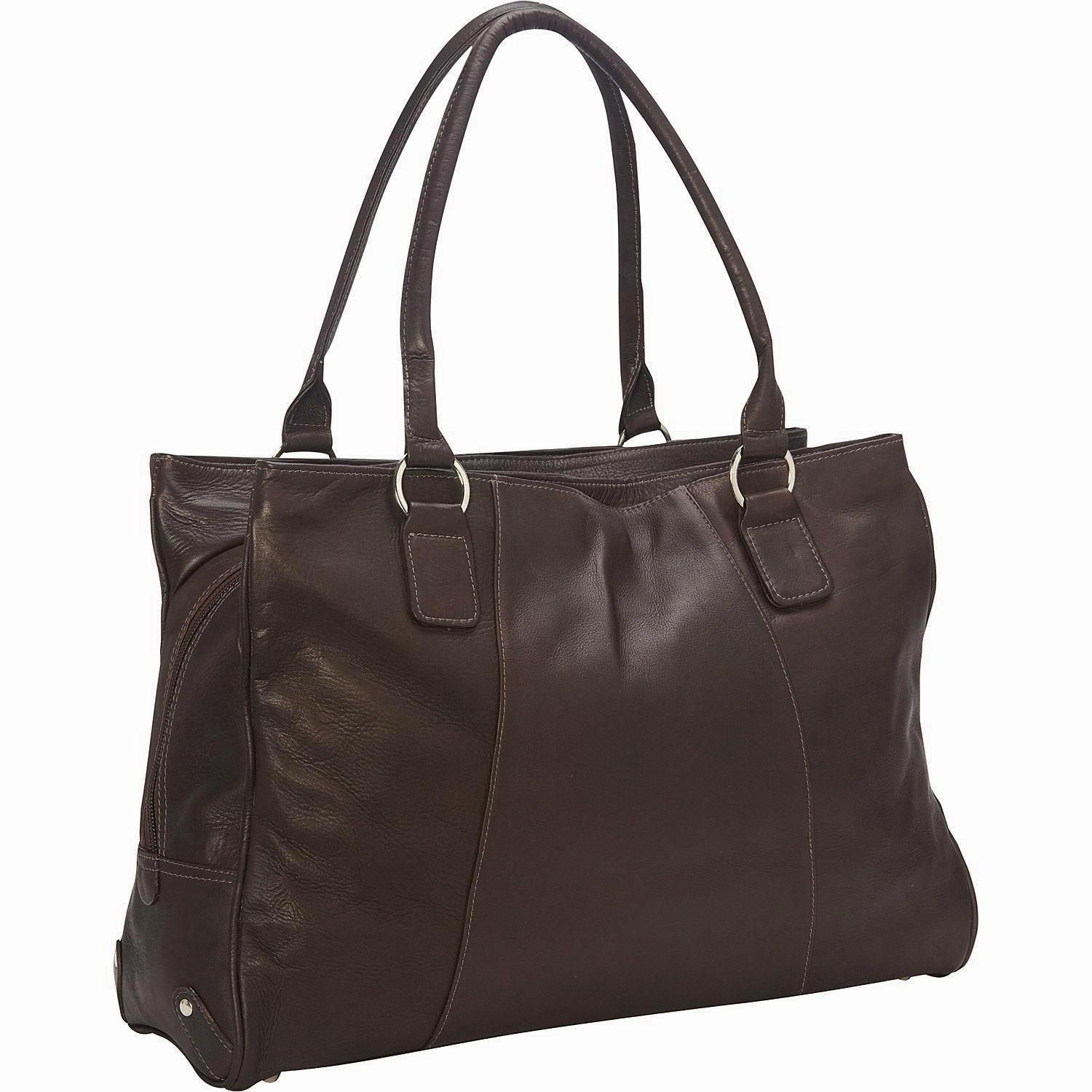 Piel Leather Laptop Travel Tote Travel Organizer Set