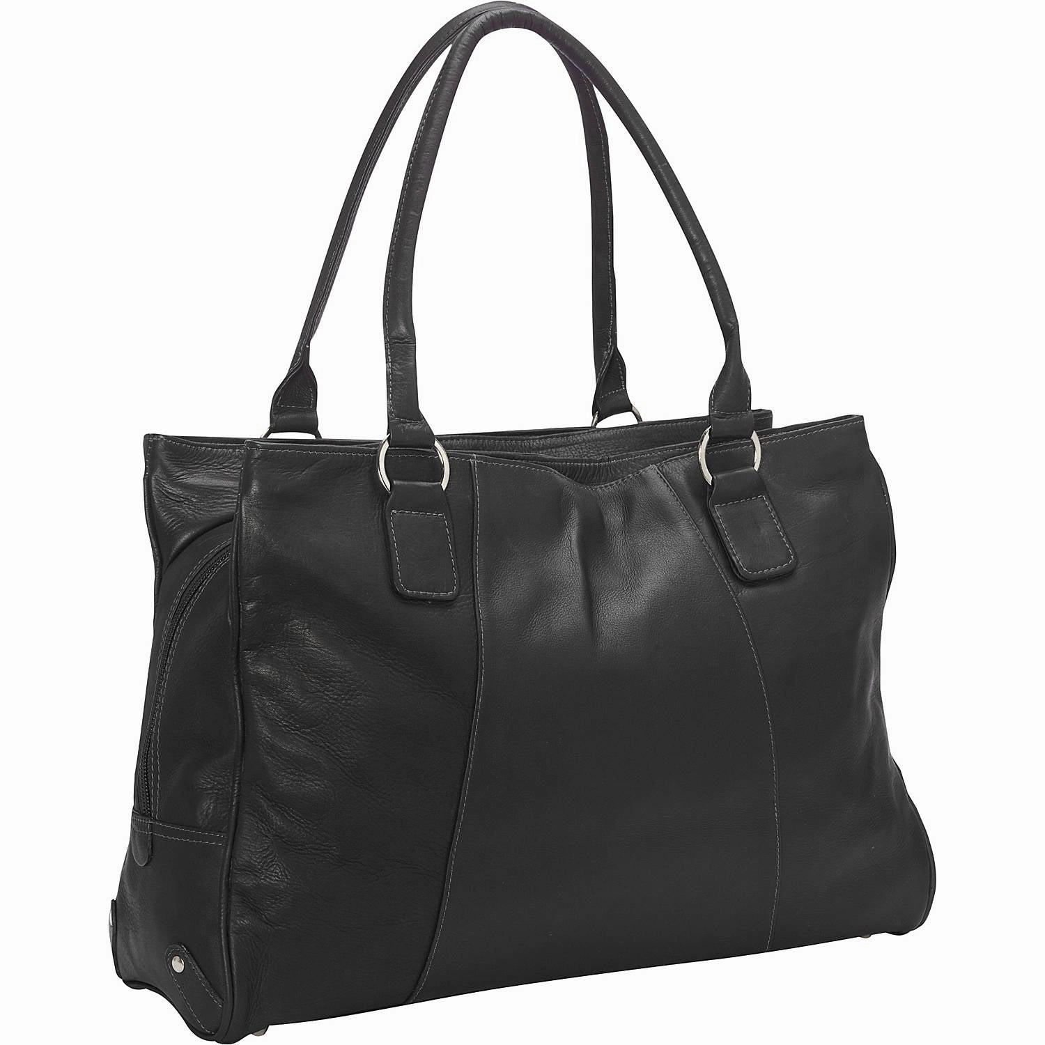 Piel Leather Laptop Travel Tote Compact Bag Travel Packing