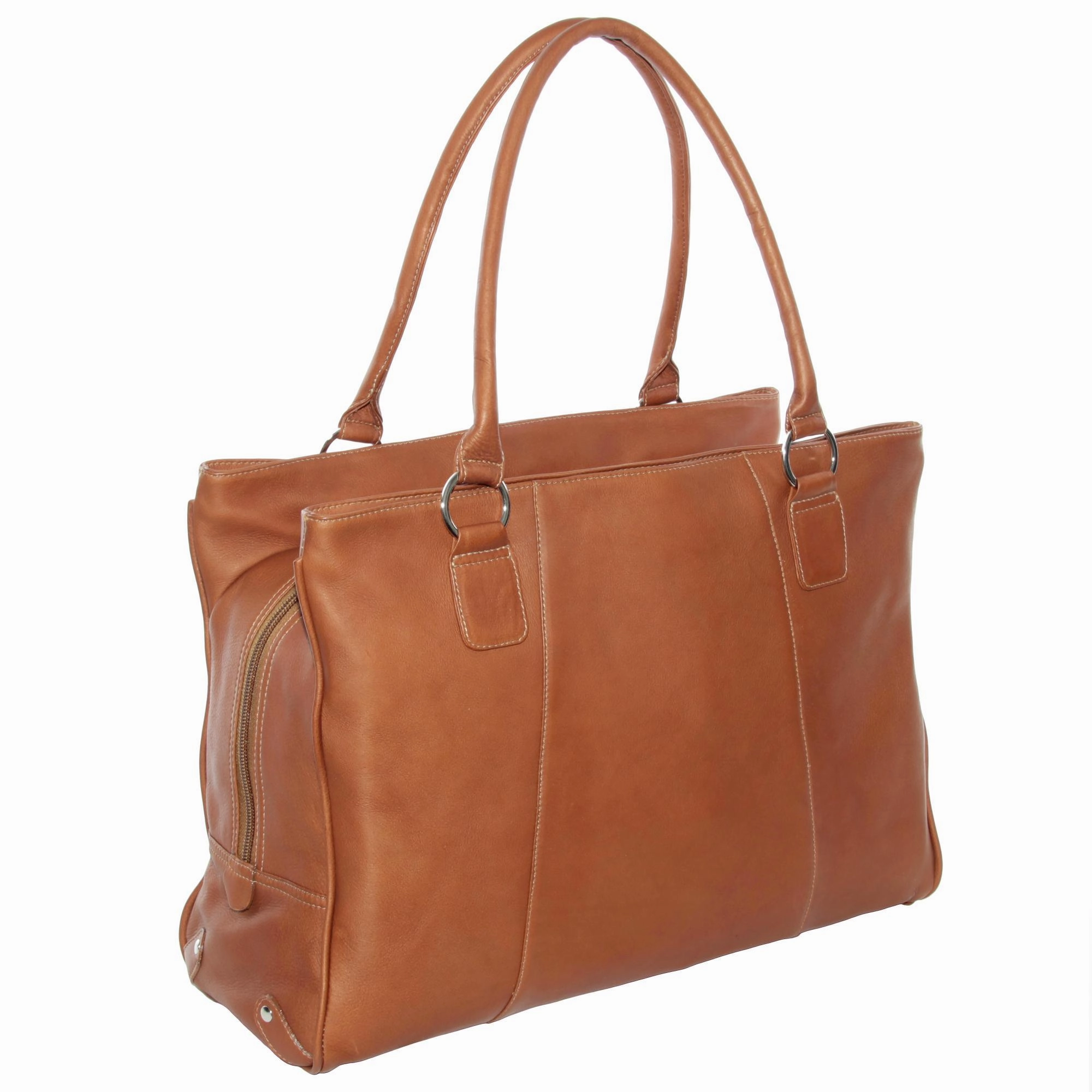 Piel Leather Laptop Travel Tote Compact Luggage