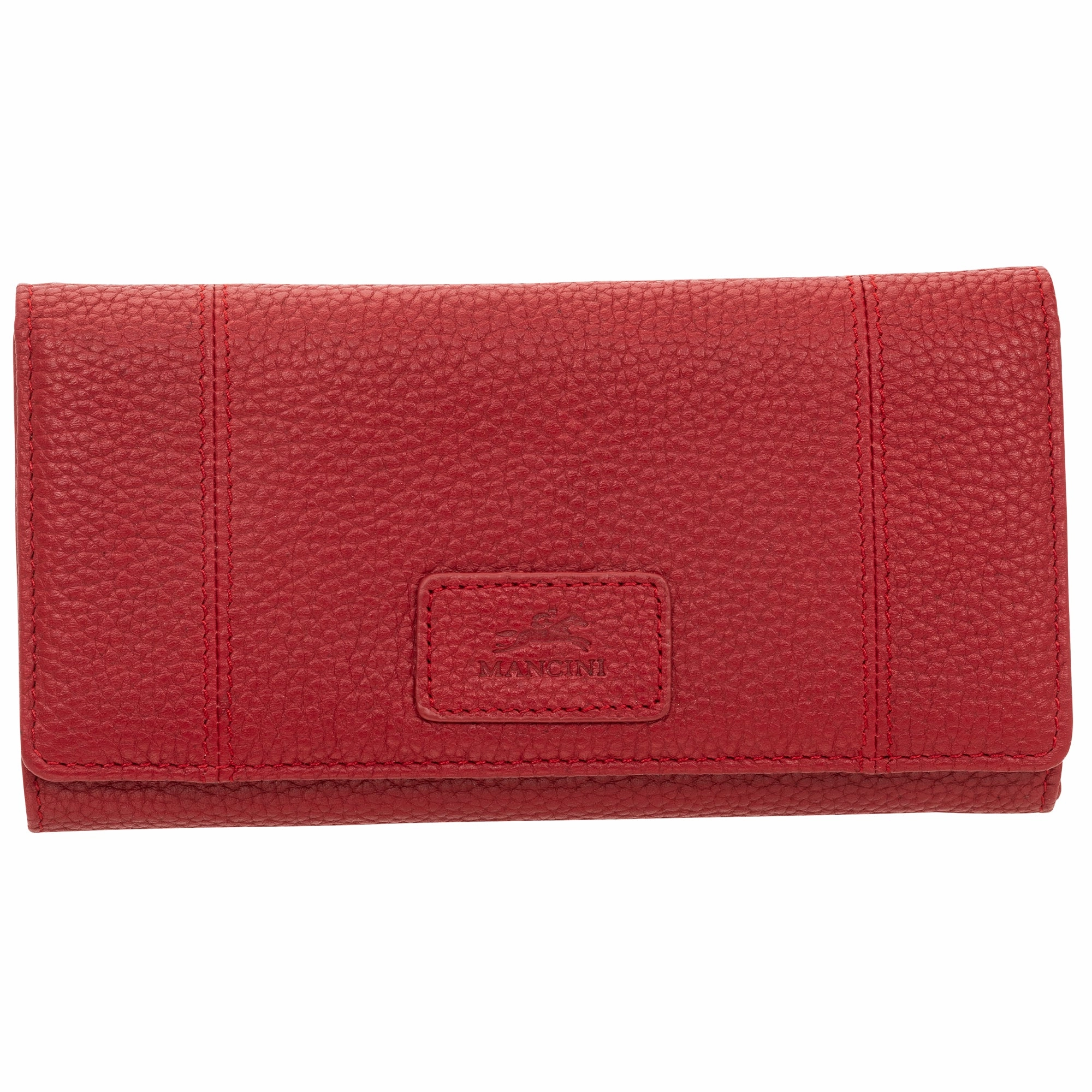 Mancini Pebble Rfid Trifold Wallet RFID Blocking Neck Wallet Travel Security Bag