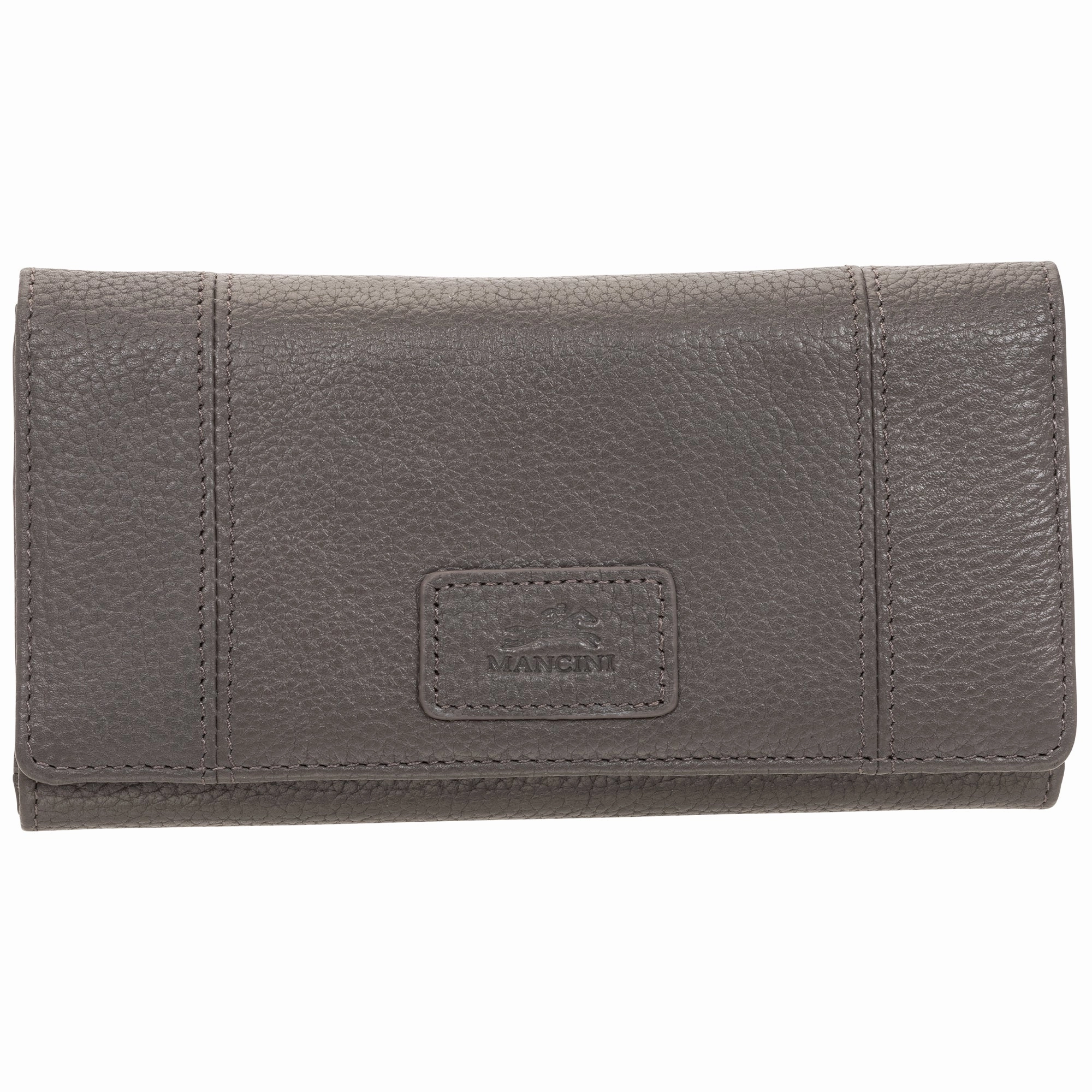 Security Zip Pouch Mancini Pebble Rfid Trifold Wallet