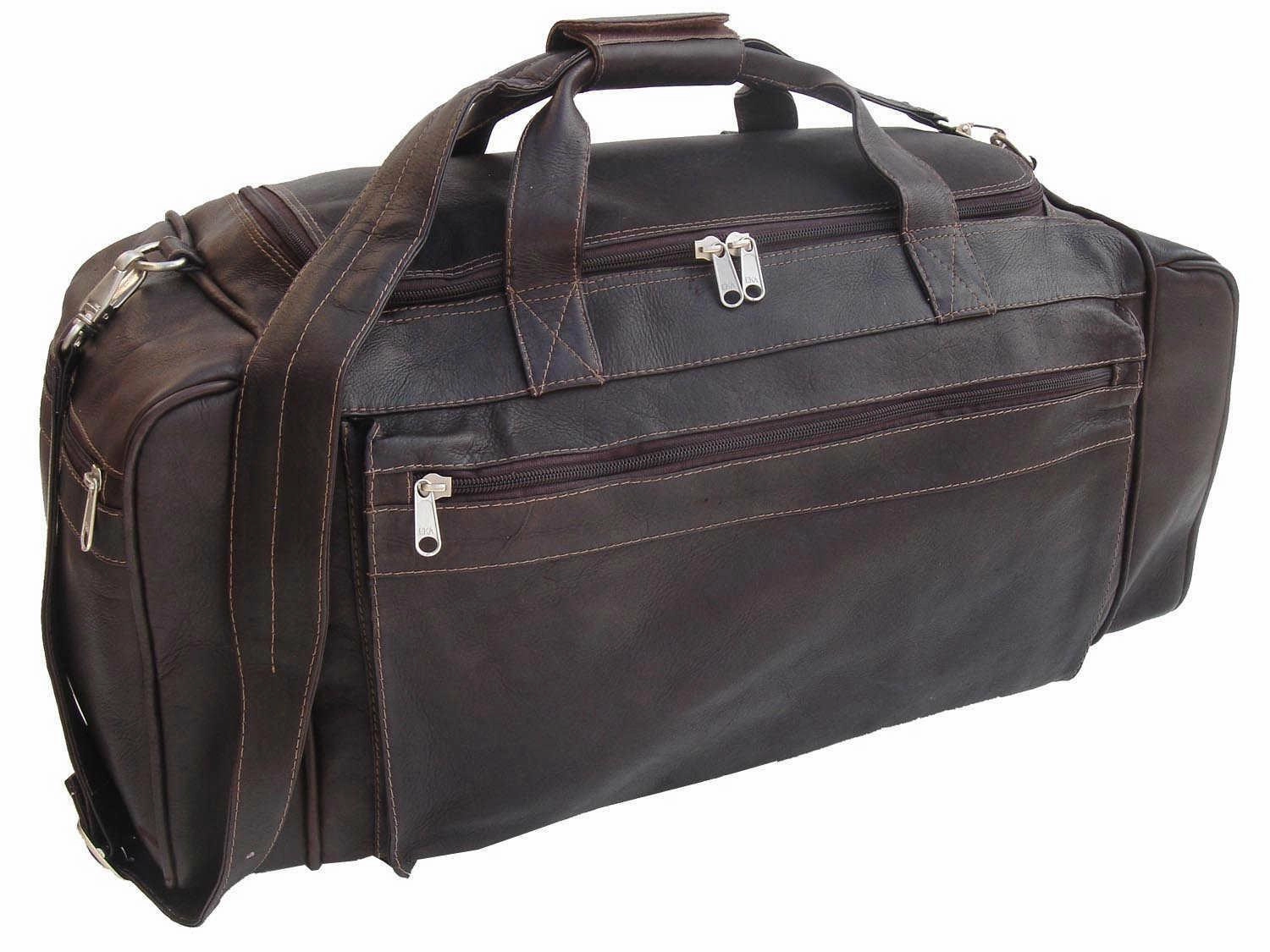 Overnight Bag Suitcase Protector Piel Large Leather Duffel