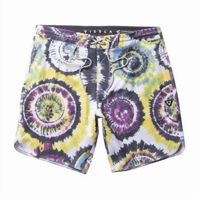 Shred Head 17.5" Boardshort In Black mens beach swimwear, quick dry mens swimsuits