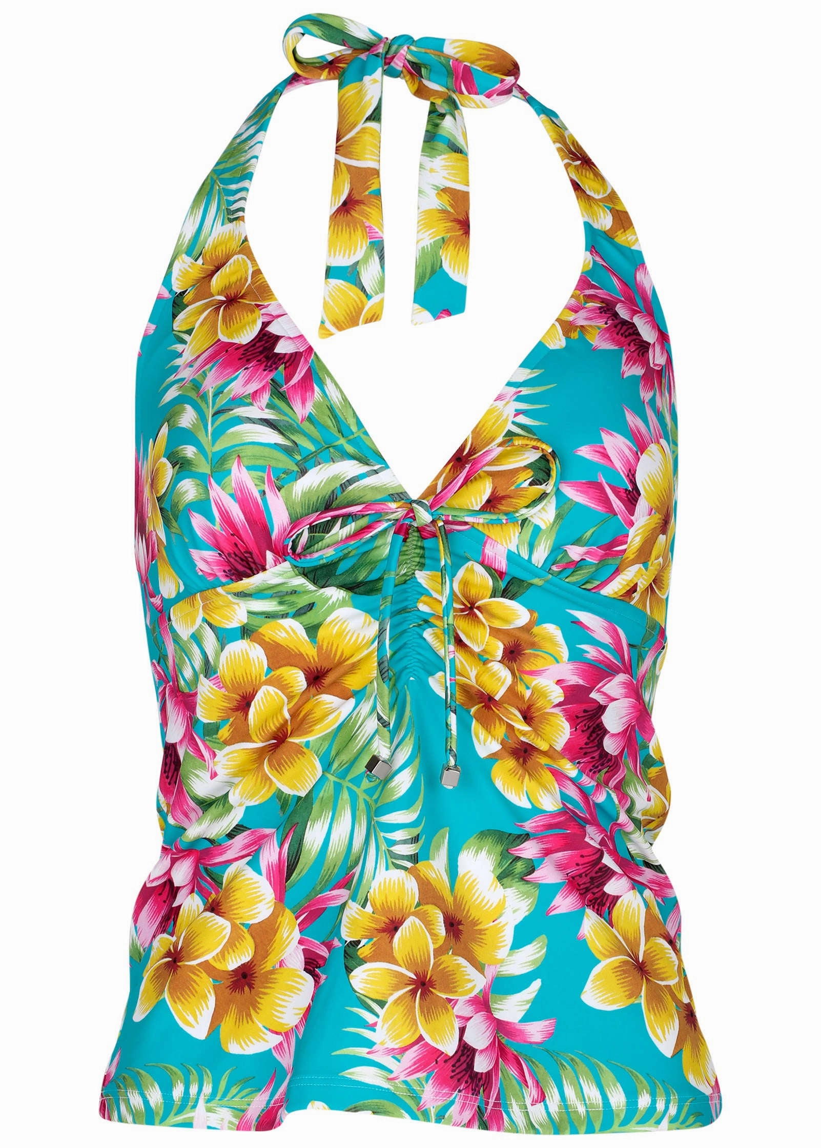 Sicily Halter Tankini - Highlighted Tropic