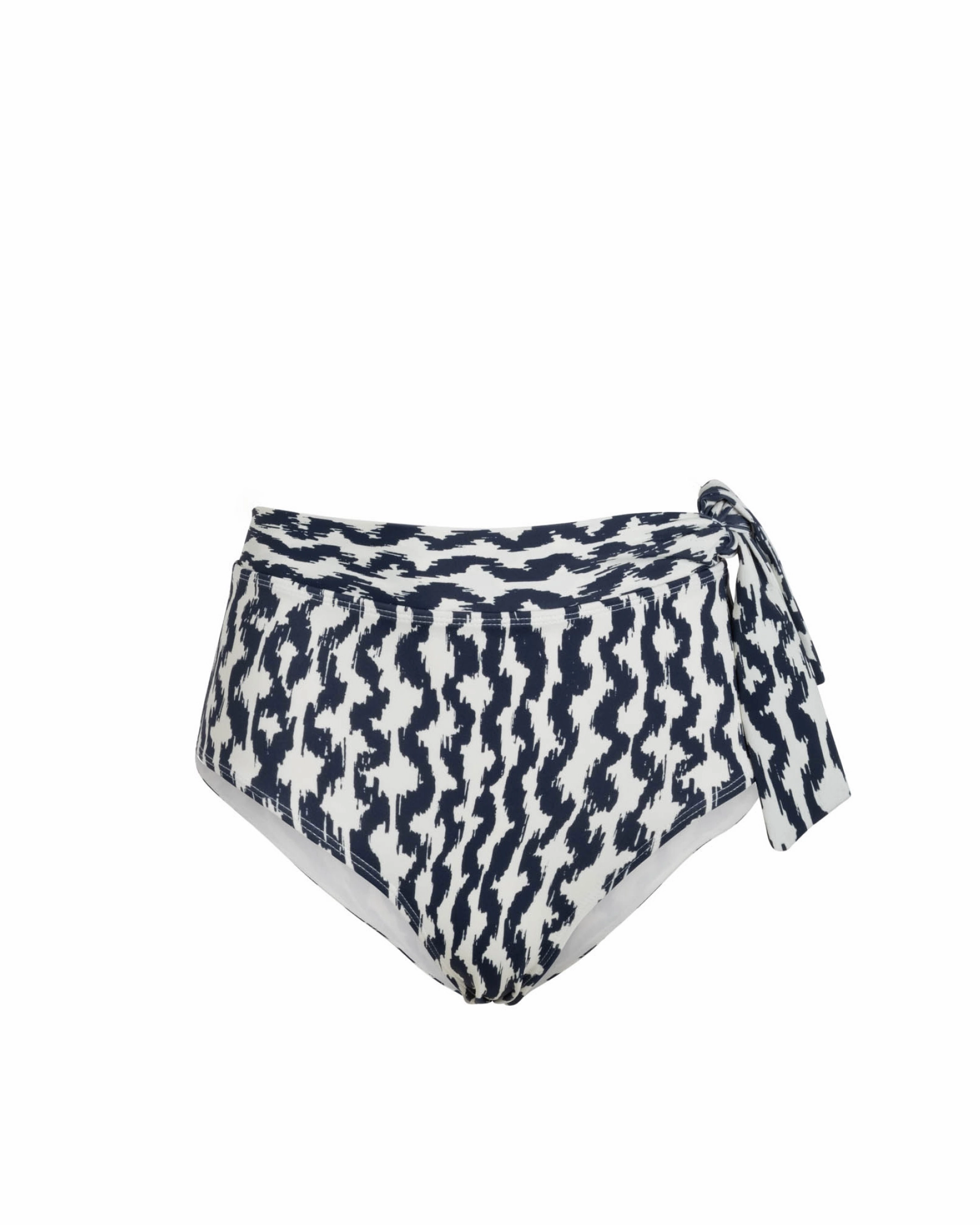 Side Tie High Waist Bottom In Elysia Waves fashionable beach swimwear, modern womens bikinis