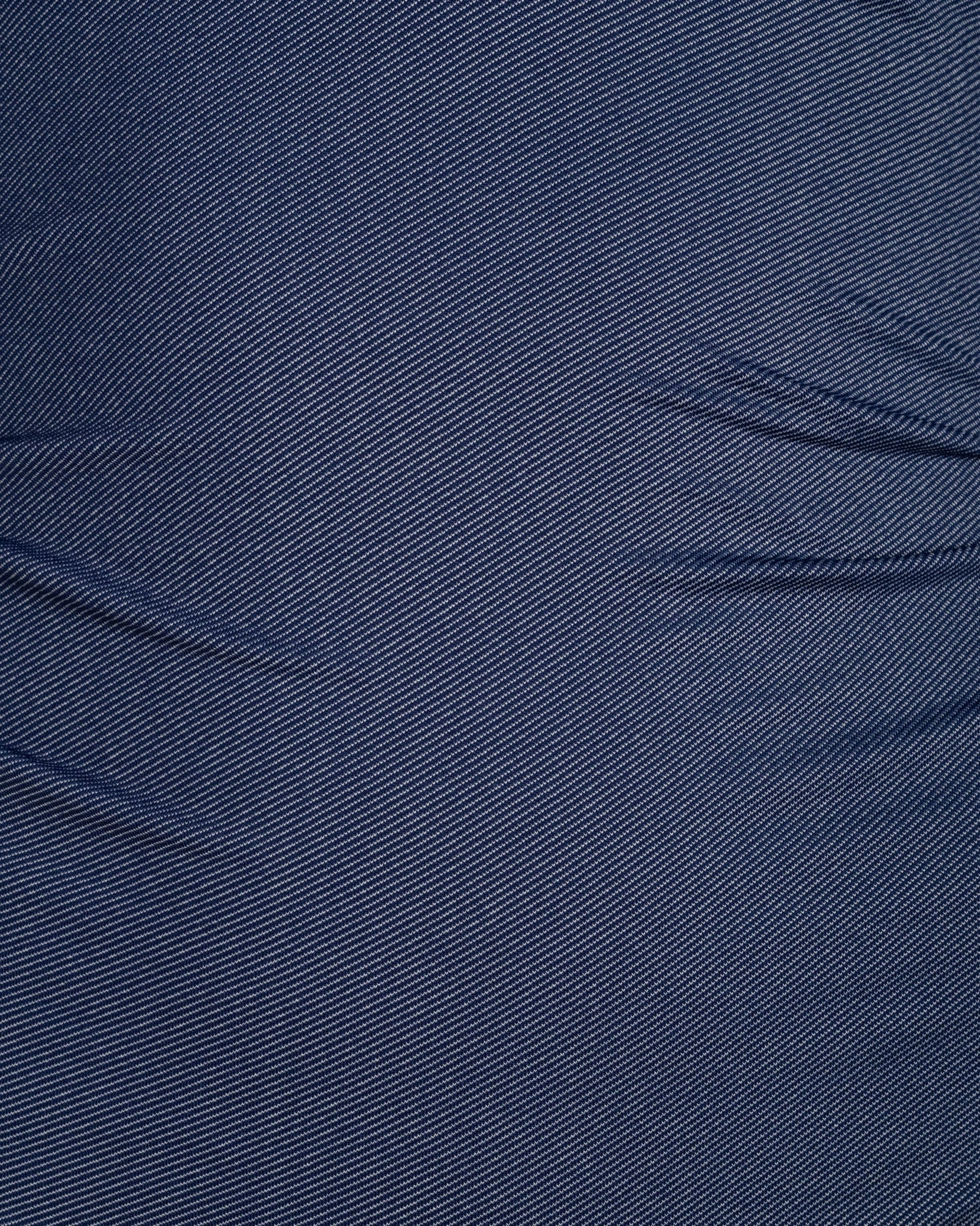 Side Tie High Waist Bottom In Indigo Twill