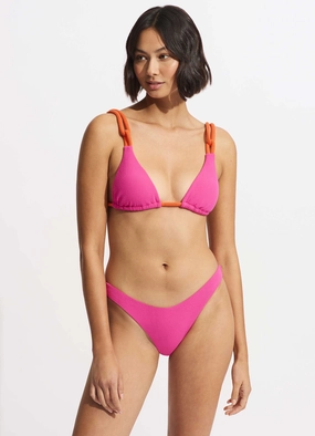 Slide Tri - Fuchsia Rose plus size swimwear women, summer swimwear for ladies