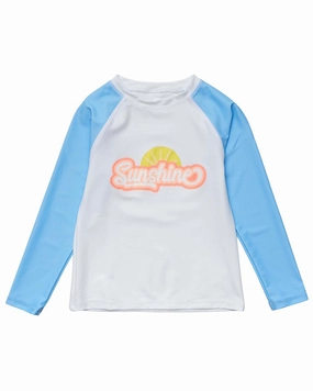 Snapper Rock Sunshine Rash Top cute swimsuits for teen girls, modest teen swimwear