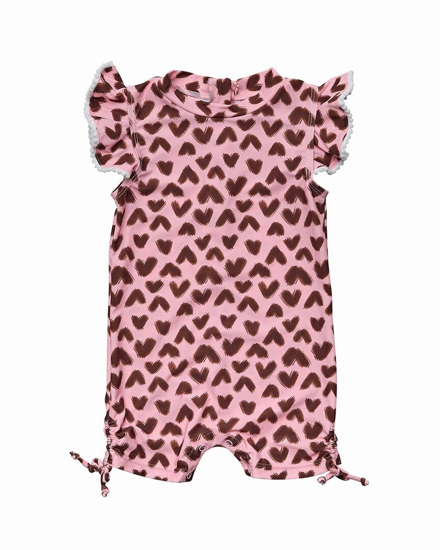 Snapper Rock Wild Love Flutter Sleeve Sunsuit cute swimsuits for teen girls, modest teen swimwear