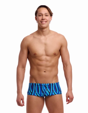 Snork City Sidewinder Swim Trunks - Blue casual mens swimwear, affordable swimwear for men