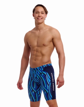 Snork City Swim Training Jammer - Blue casual mens swimwear, affordable swimwear for men
