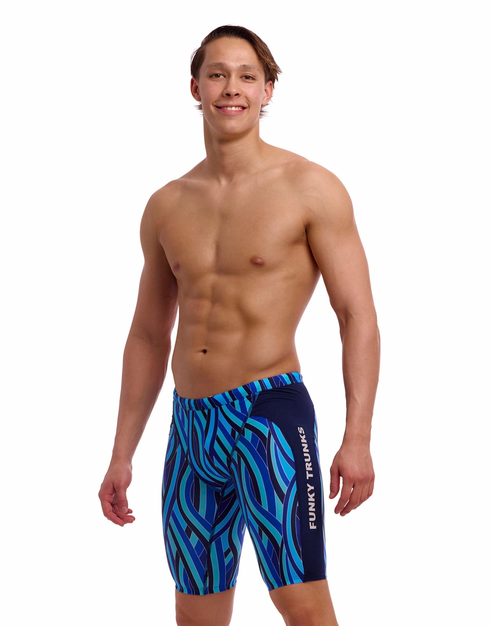 Snork City Swim Training Jammer - Blue casual mens swimwear, affordable swimwear for men