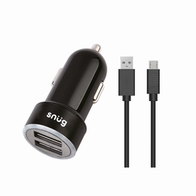 Snug Car Juice Dual Usb Port Car Charger With Micro Usb Cable - 3.4A Grab the Deal Now
