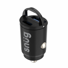 Hot Offer Event Mega Discount Today Snug Dual Port Mini Car Charger Pd/Usb 30W - Black (Sncar-Min2Pd)