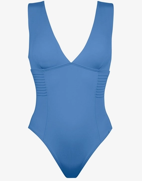 Softline V Neck Swimsuit - Air pool-ready swimwear for women, trendy swimwear collection