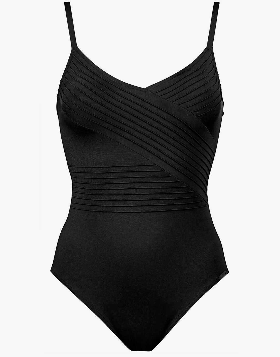Softline Wrap Swimsuit - Black pool-ready swimwear for women, trendy swimwear collection