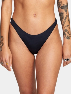 Solid French Bikini Bottom basic swimsuits for women, durable swimwear for ladies
