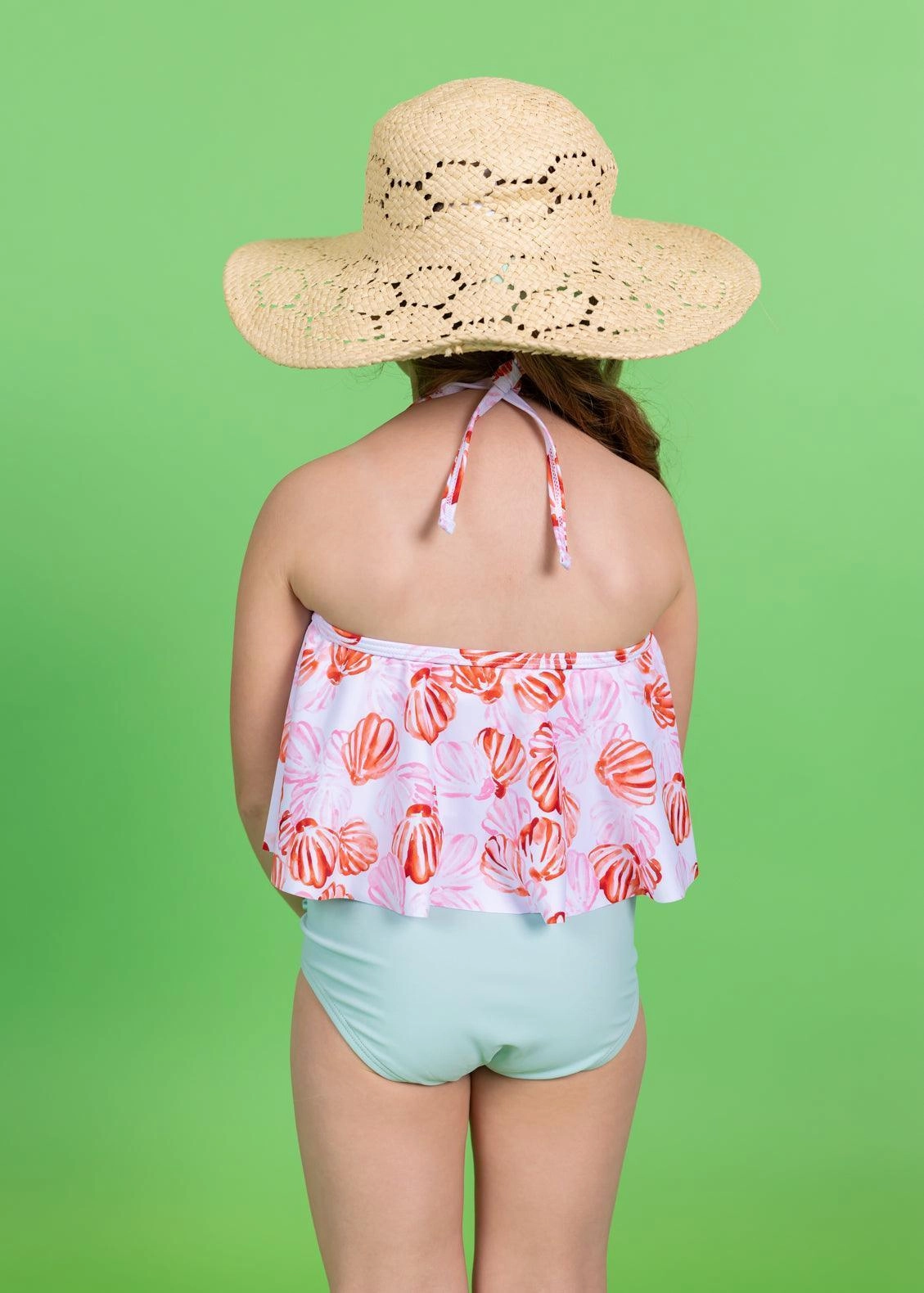 Spearmint | Mini Down in Front Ruffle Bottoms