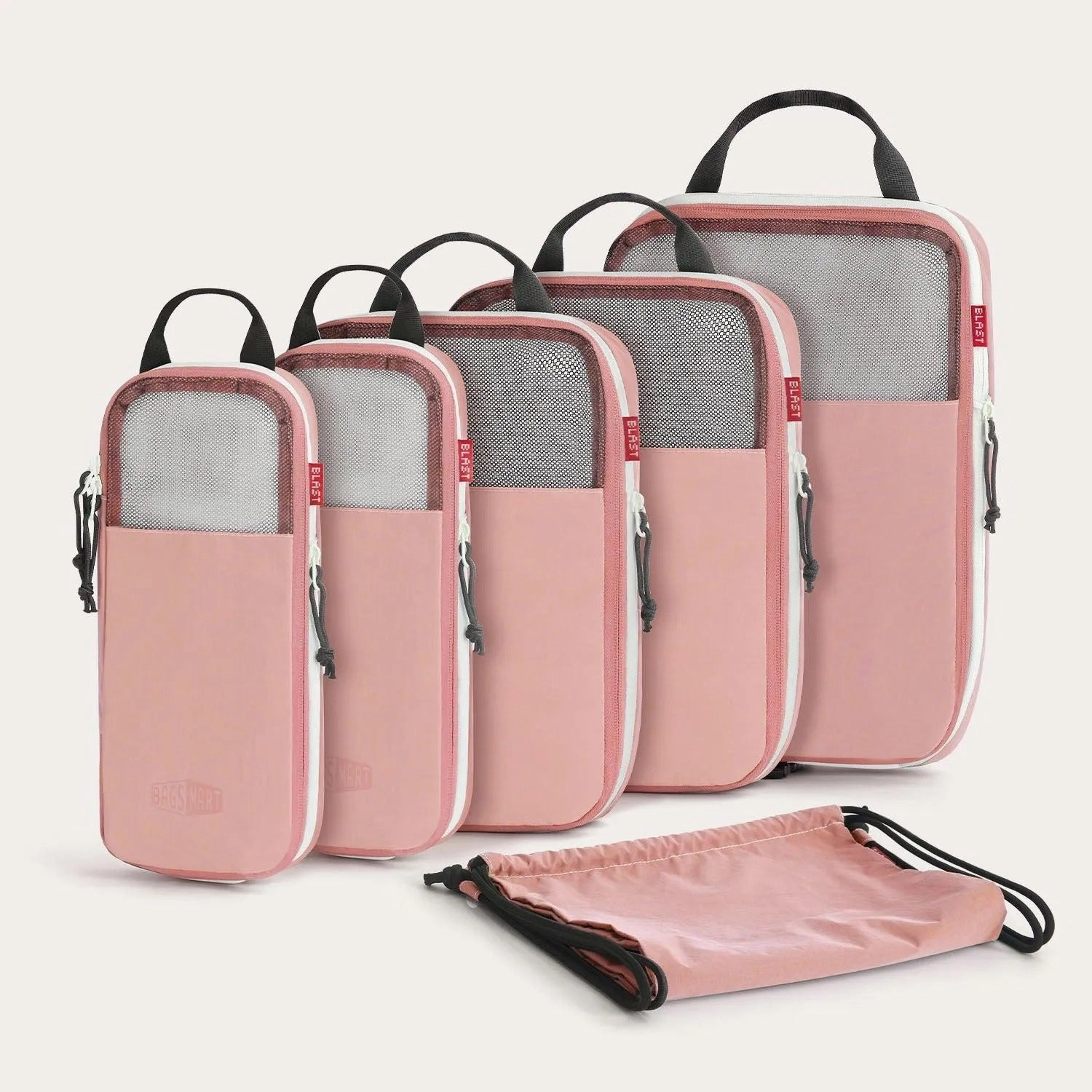 Bagsmart Blast 6-In-1 Compression Packing Cubes Lightweight Luggage