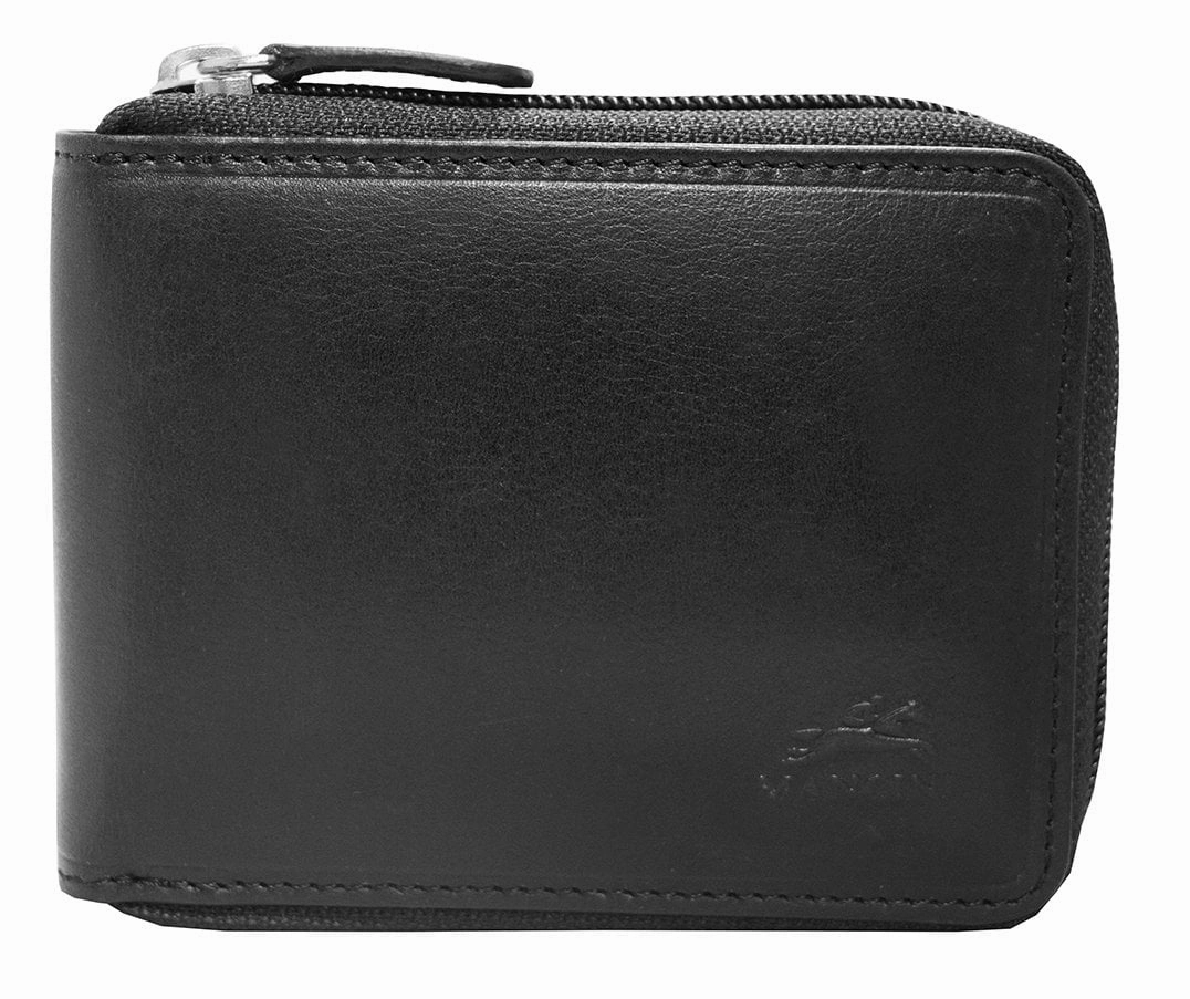 Mancini Boulder Men'S Rfid Secure Zippered Wallet With Removable Passcase Anti-Theft Tote