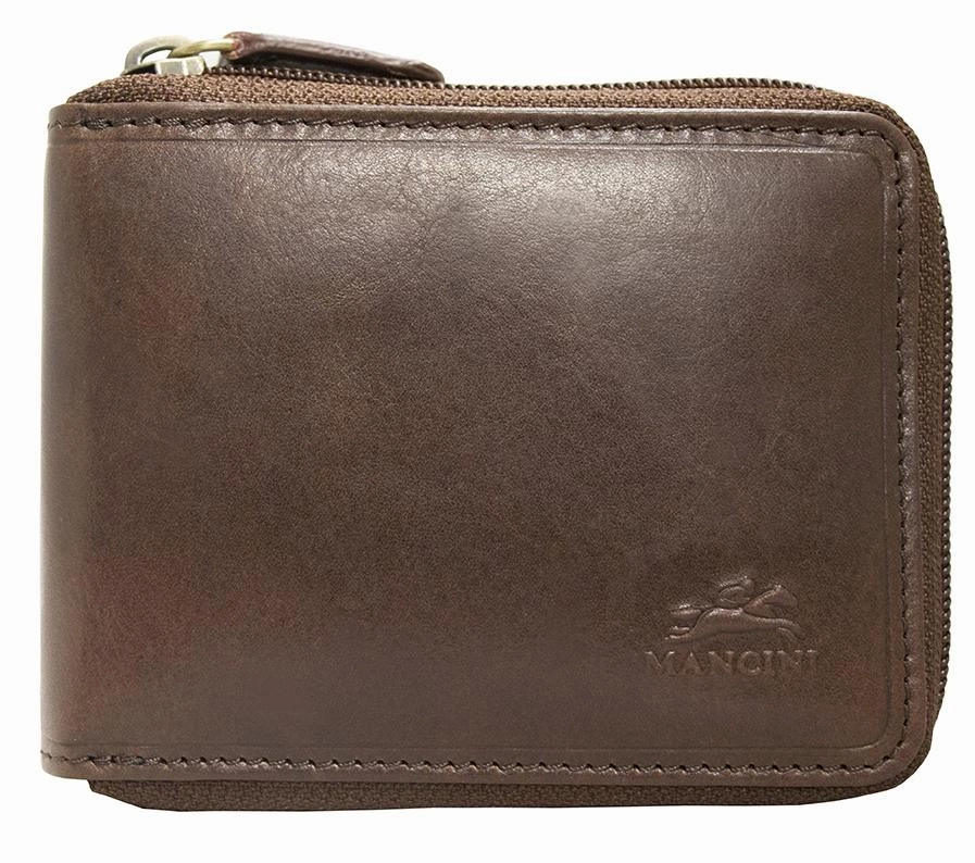 Travel Security Pocket Anti-Theft Bag Mancini Boulder Men'S Rfid Secure Zippered Wallet With Removable Passcase