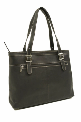 Travel Kit Bag Piel Leather Ladies Laptop Tote