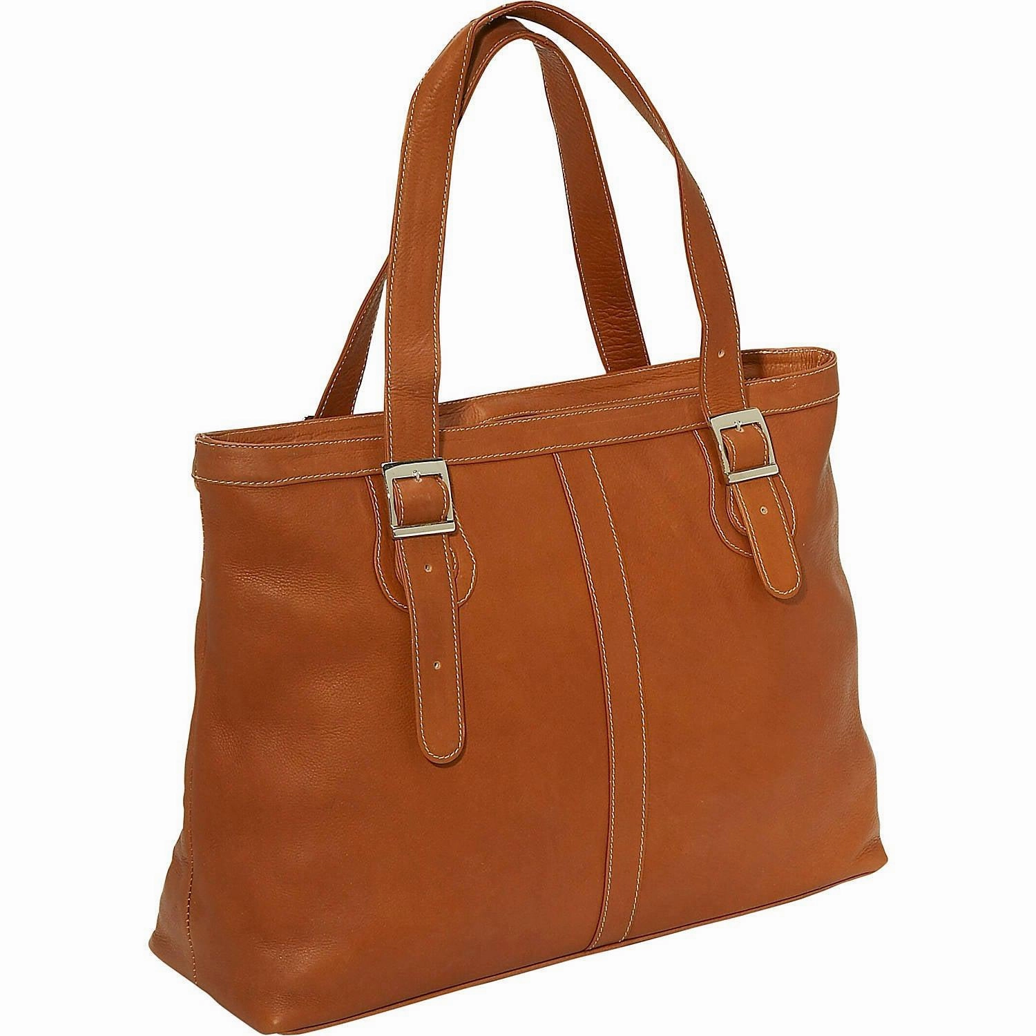 Piel Leather Ladies Laptop Tote Weekender Duffel Multi-Purpose Travel Bag
