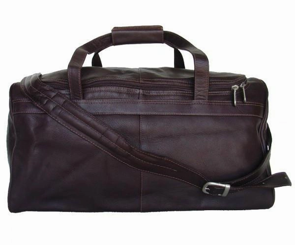 Bag Lock Piel Leather Traveler'S Select Small Duffel Bag