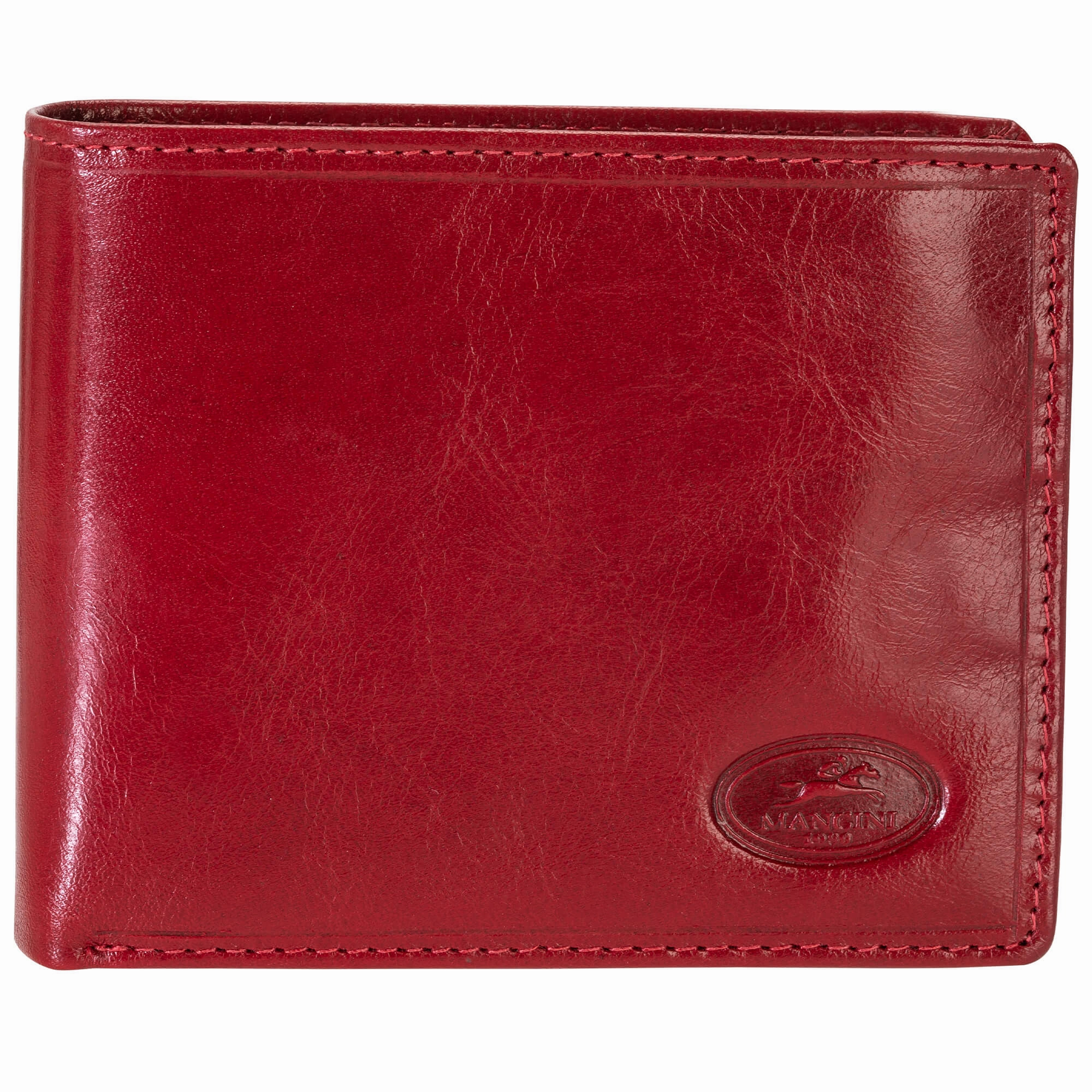 Mancini Equestrian-2 MenS Rfid Secure Center Wing Wallet With Coin Pocket RFID Blocking Neck Wallet