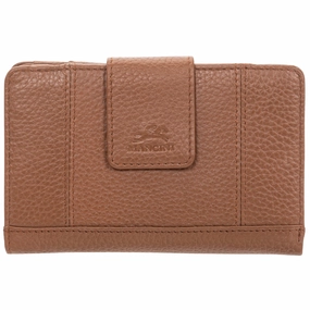 Mancini Pebble Rfid Medium Clutch Wallet Secure Travel Bag Anti-Theft Tote