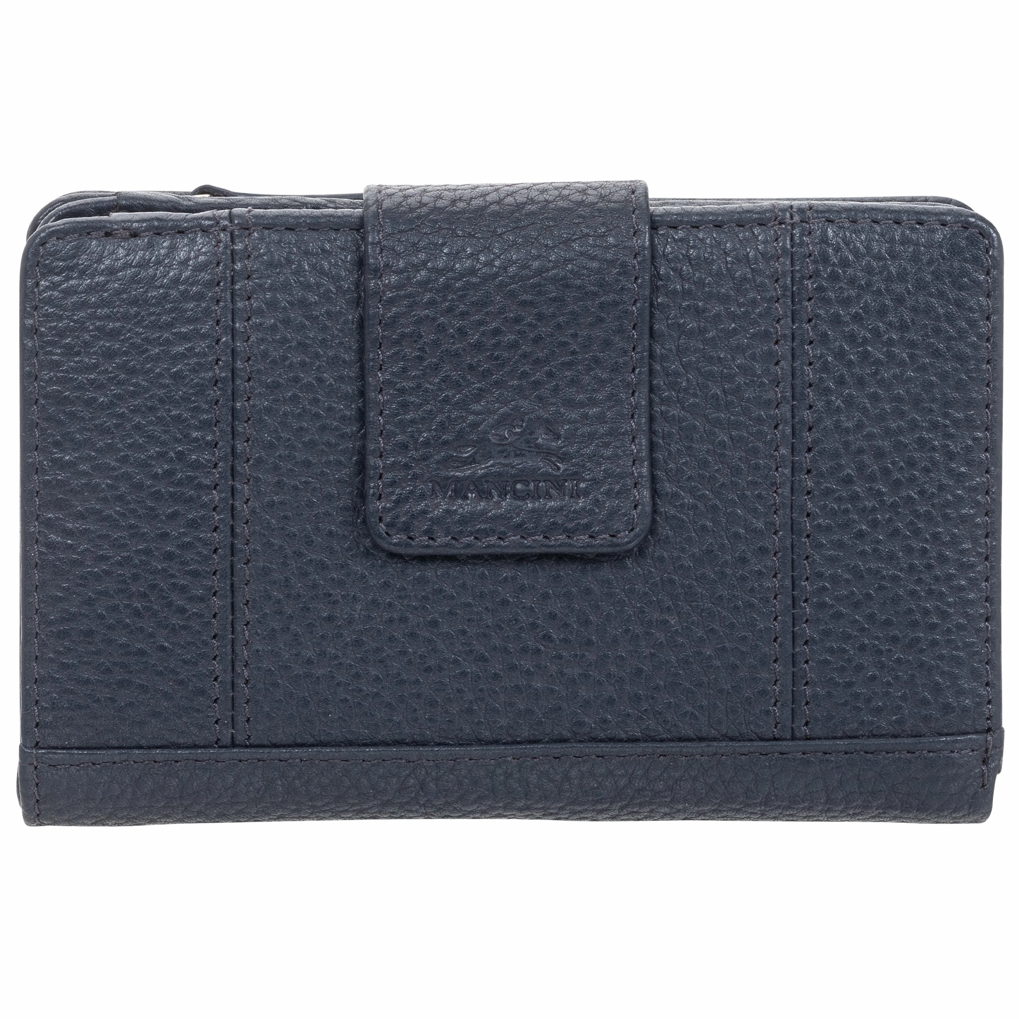 Mancini Pebble Rfid Medium Clutch Wallet Travel Security Belt