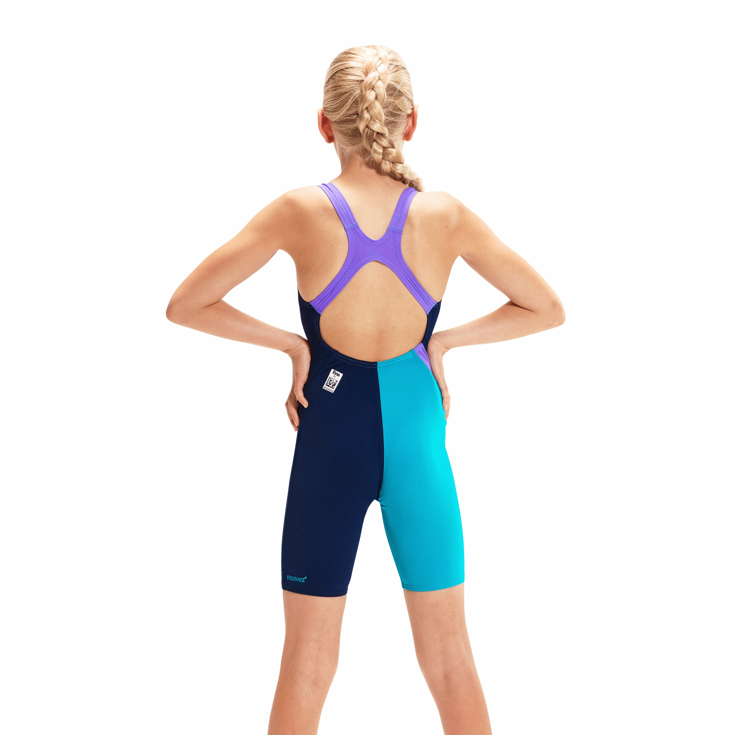 Speedo Endurance  Girls Kneeskin - Blue/Green