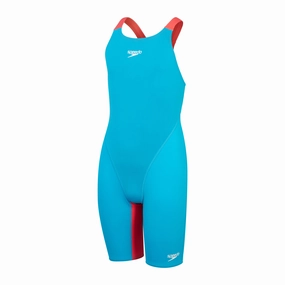 Speedo Endurance  Max Junior Girls Kneeskin - Blue/Green/Purple swim training suits women, performance one piece swimsuits