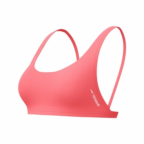 Speedo Women's FLU3NTE Bikini Top - Coral swim training suits women, performance one piece swimsuits