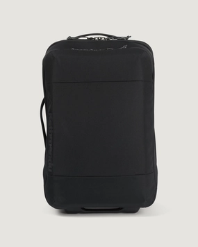 Folding Travel Bag Split Level Trolley - 35L - Black/Black