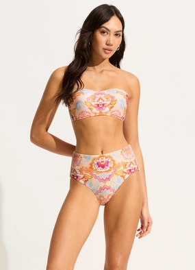 Spring Festival High Waisted Bikini Bottom - Nectar plus size swimwear women, summer swimwear for ladies