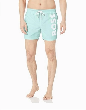 Standard Octopus Swim Trunk In Paradise Blue mens beach swimwear, quick dry mens swimsuits